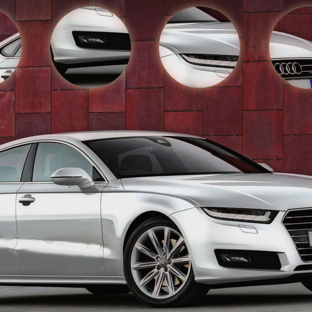 Красивый автомобиль Audi A8 2014 в Москве