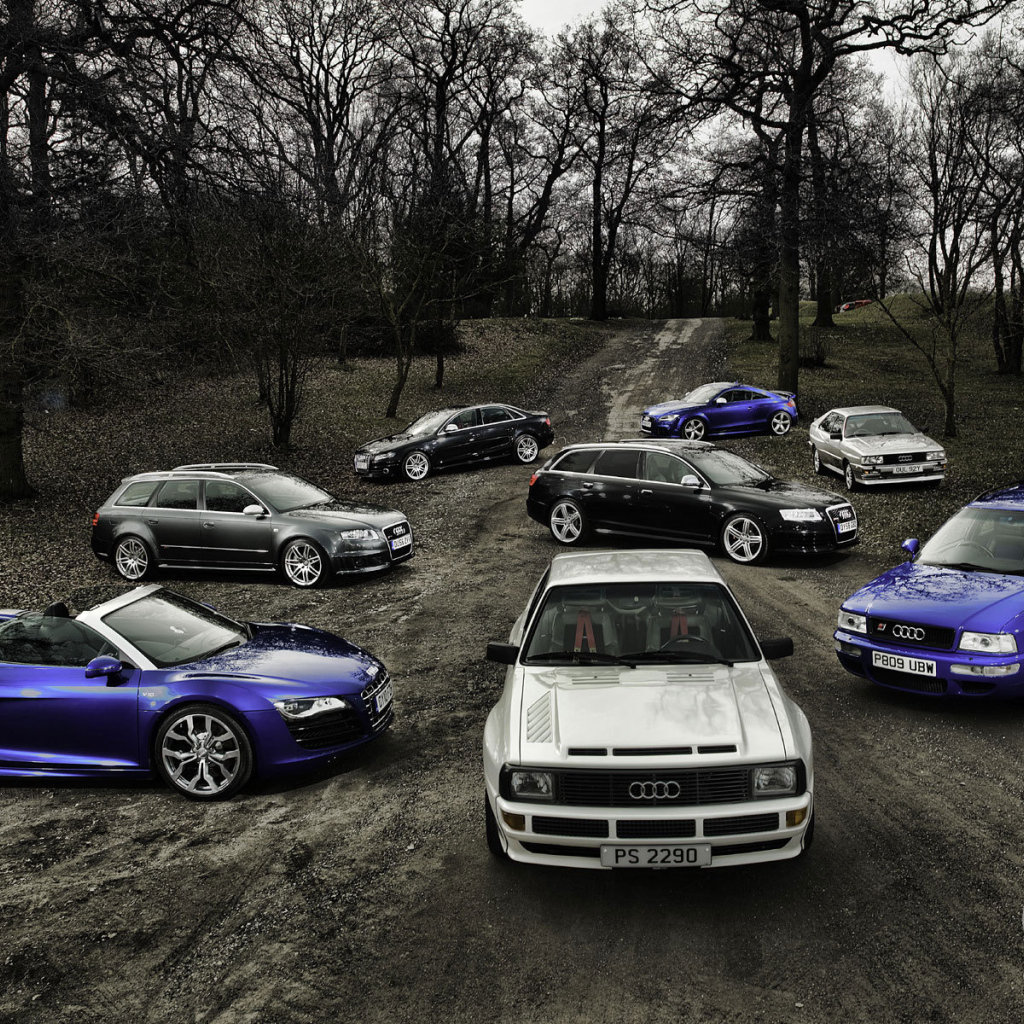 Красивый автомобиль Audi quattro