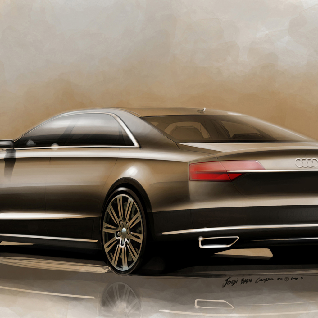 Новая машина Audi A8 2014