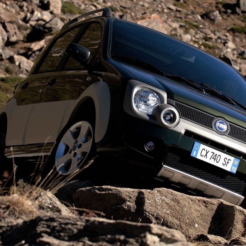 Красивый автомобиль Fiat Panda