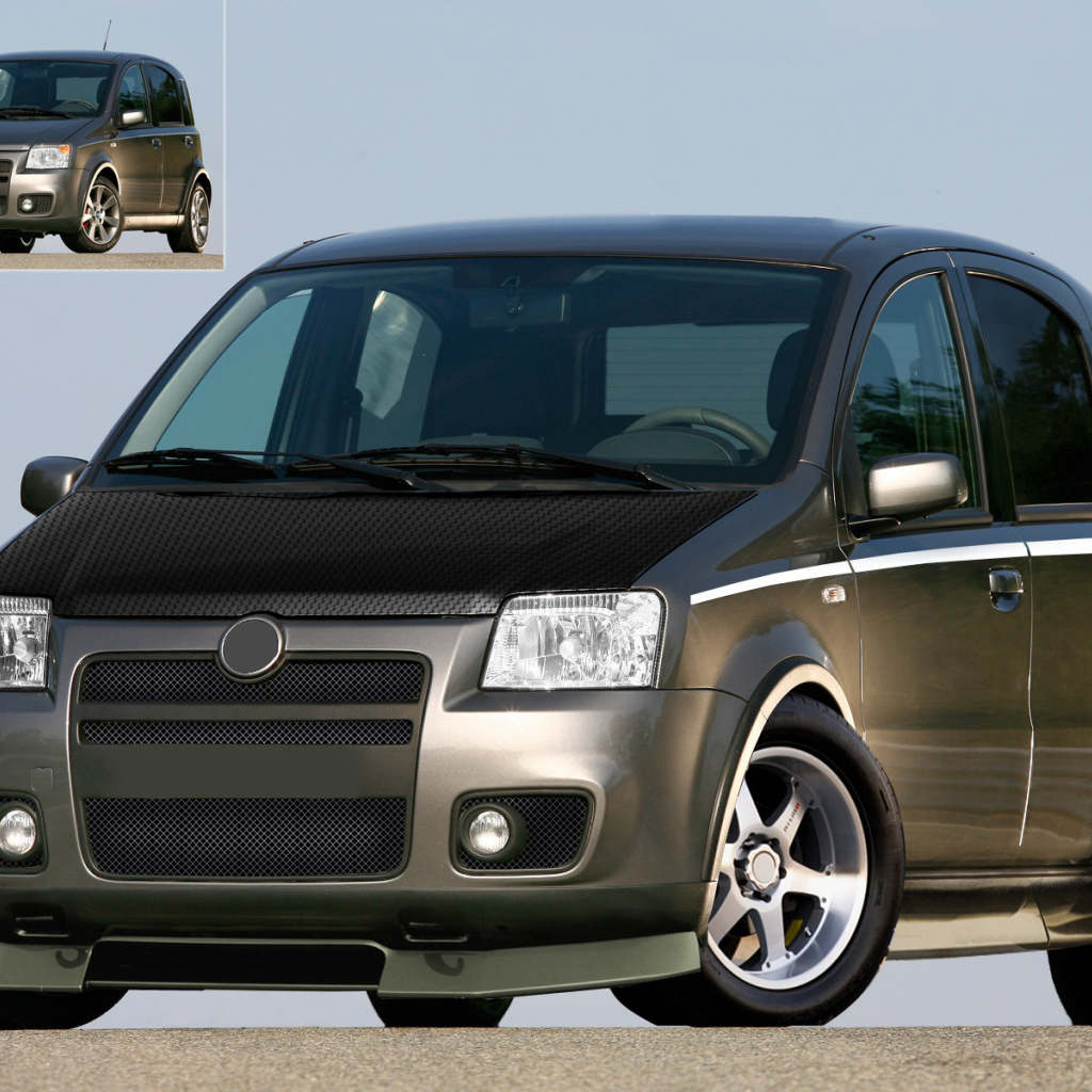 Красивый автомобиль Fiat Panda в Москве