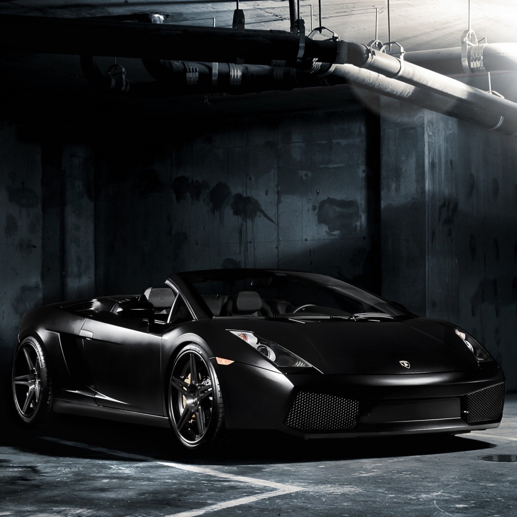 Черный Lamborghini gallardo