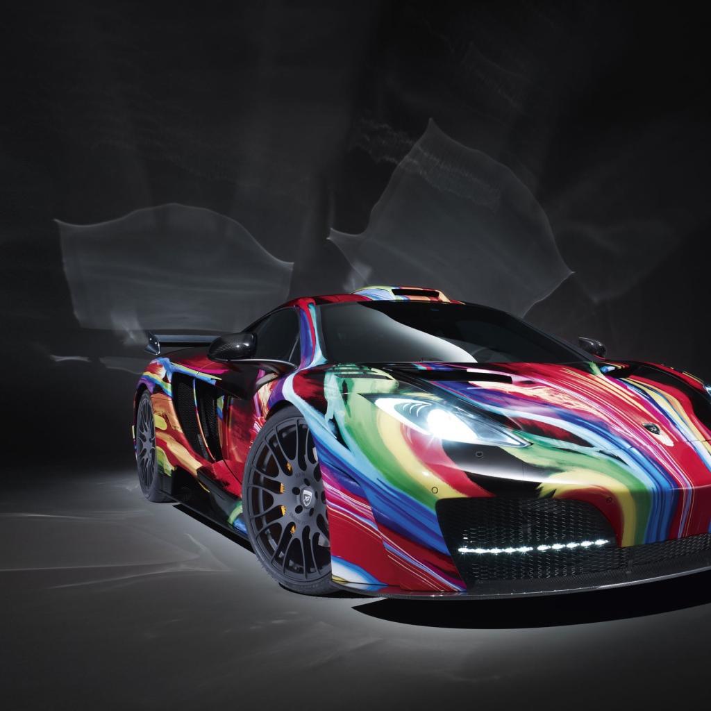 Раскрашенный Mclaren mp4