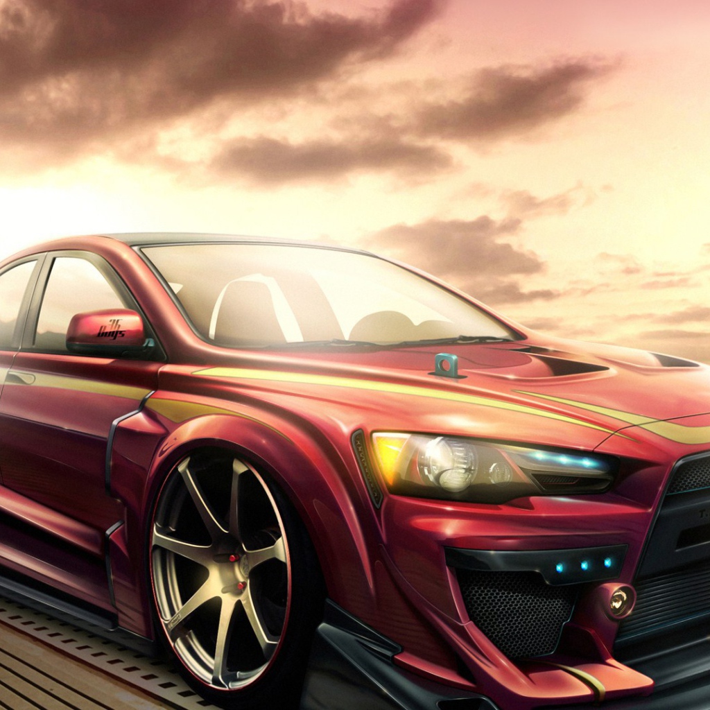 Автомобиль марки Mitsubishi модели Lancer Evolution