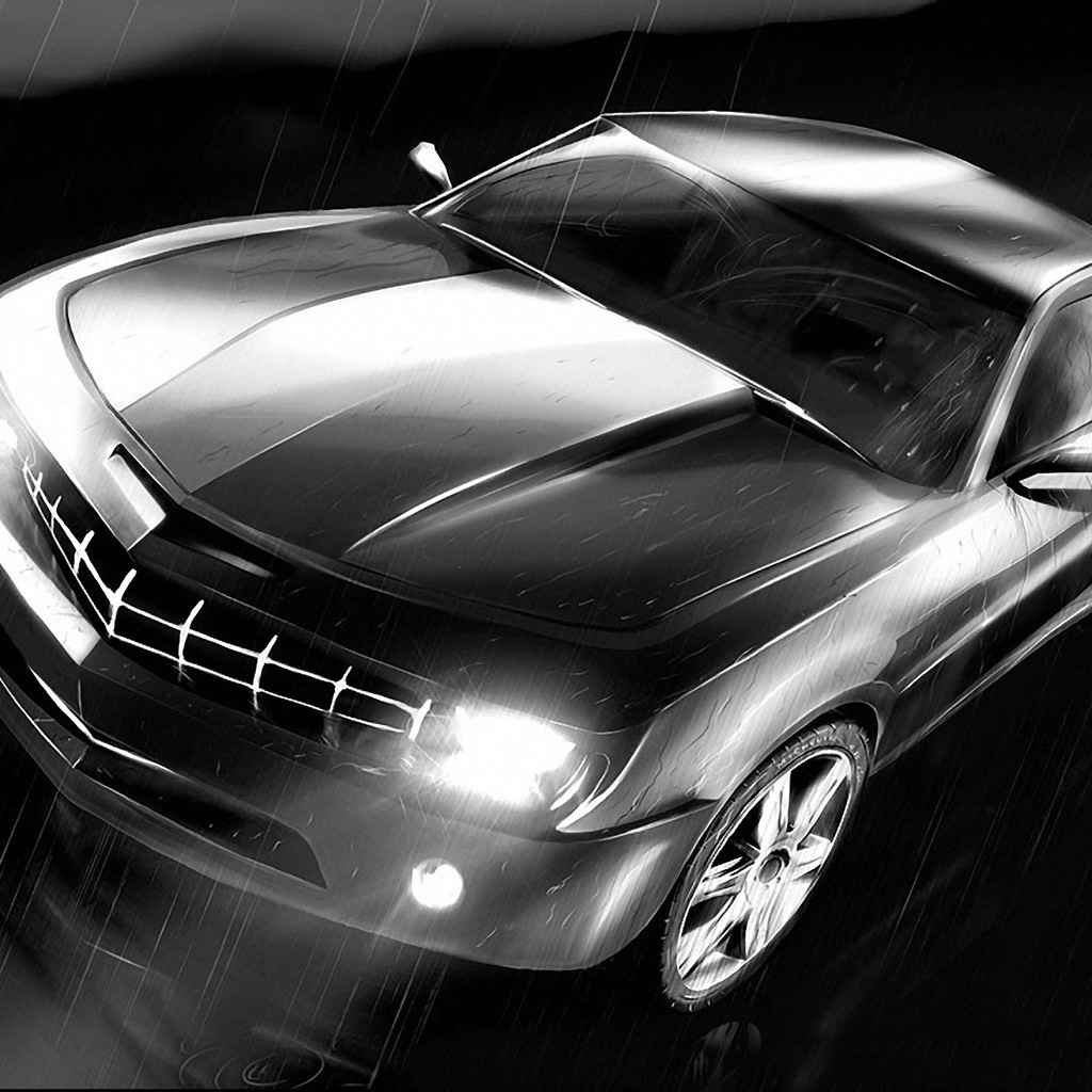 Автомобиль под дождем