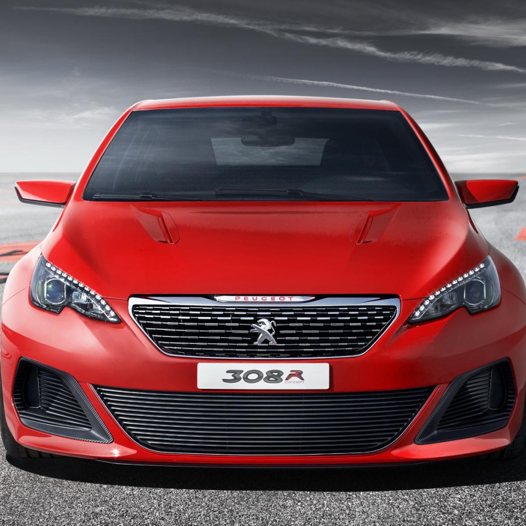 Красный Peugeot 308
