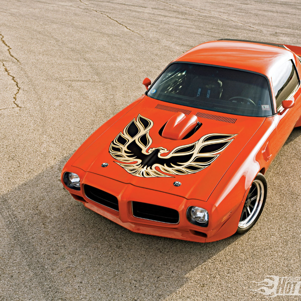 Автомобиль Pontiac Trans Am на дороге
