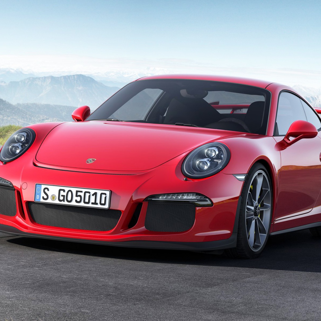 Красный Porsche 911