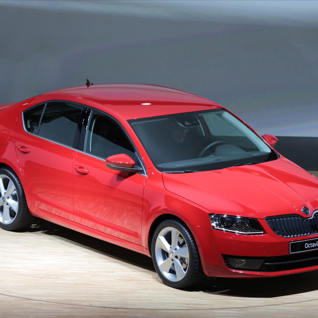 Красивый автомобиль Skoda Octavia 2013 в Москве