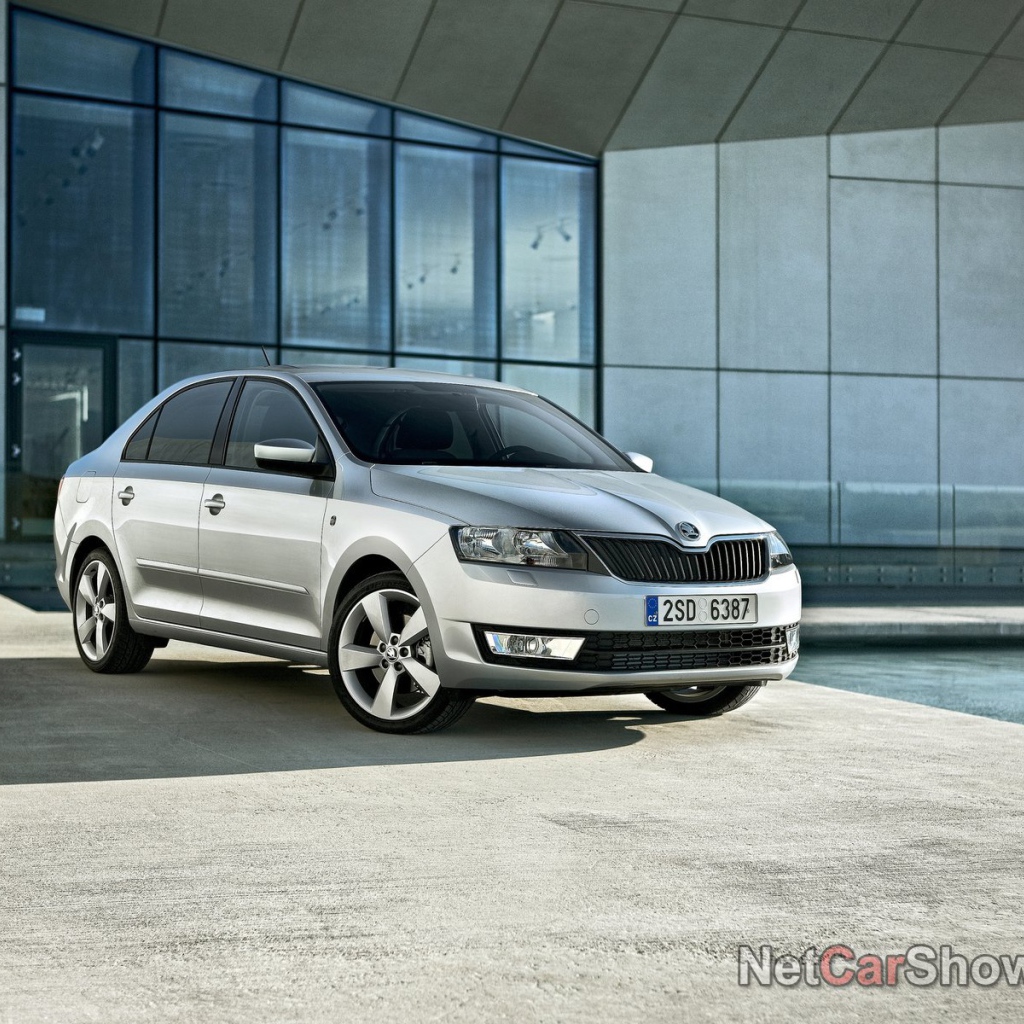 Красивый автомобиль Skoda Rapid