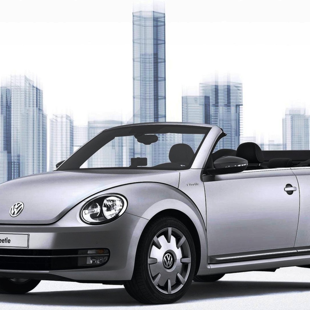 Красивый автомобиль Volkswagen Beetle 2014