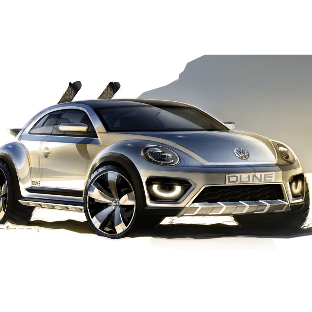 Красивый автомобиль Volkswagen Beetle Dune 2014