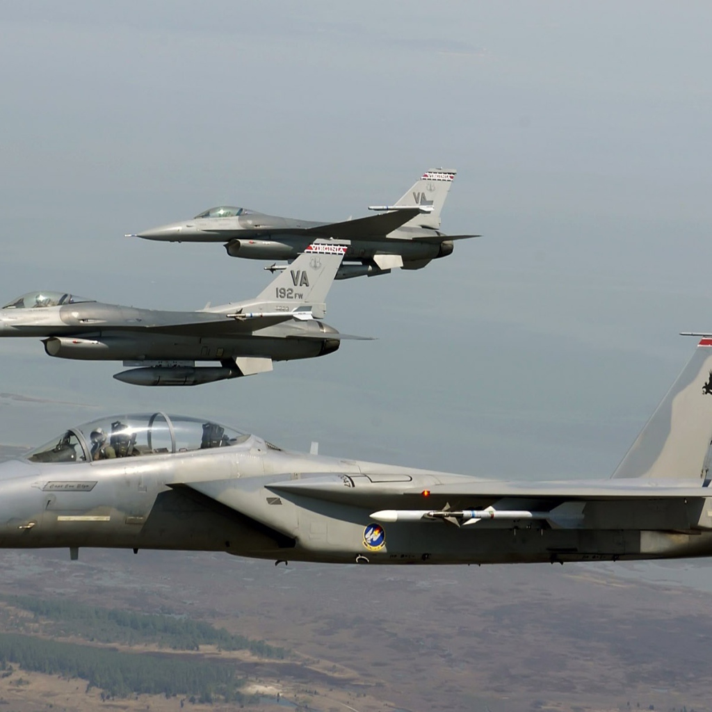 Боевые соколы F15 и F16