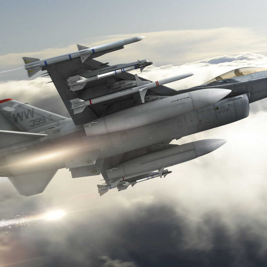 Ракеты на самолете Ф-16