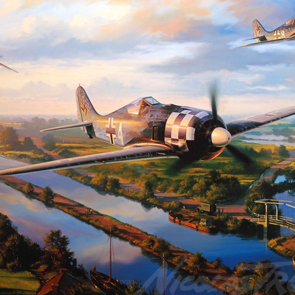 Немецкие самолеты в небе