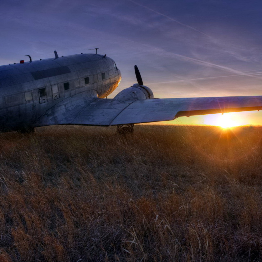 Самолет на поле
