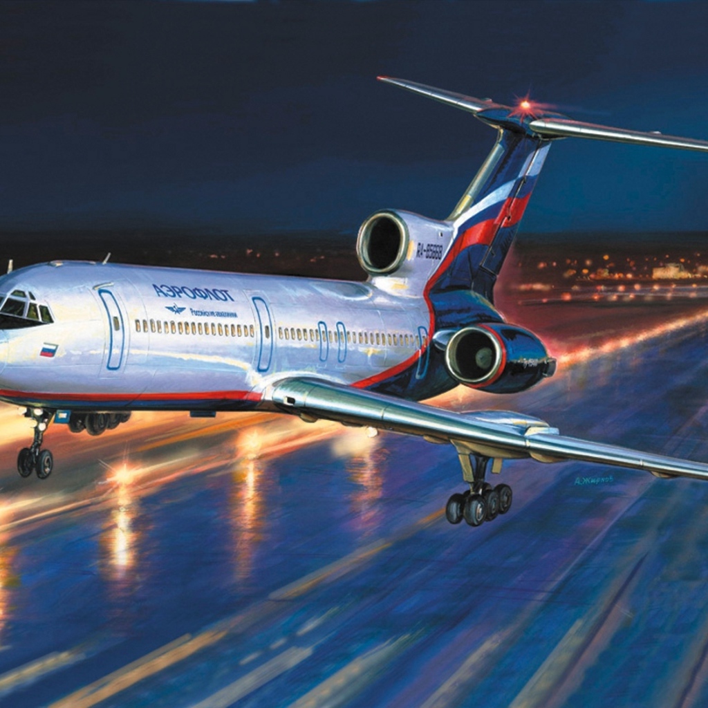 Взлет российского самолета