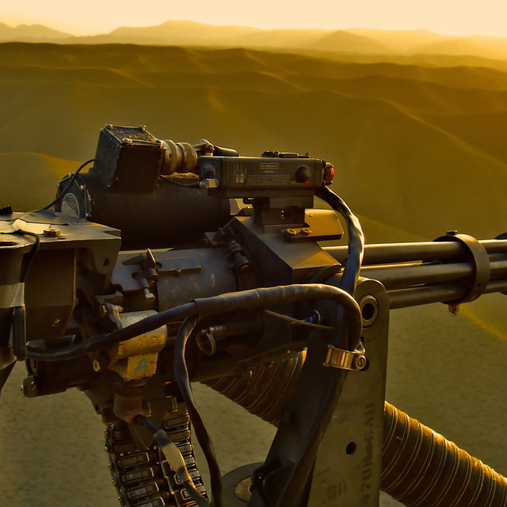 Пулемет на вертолете