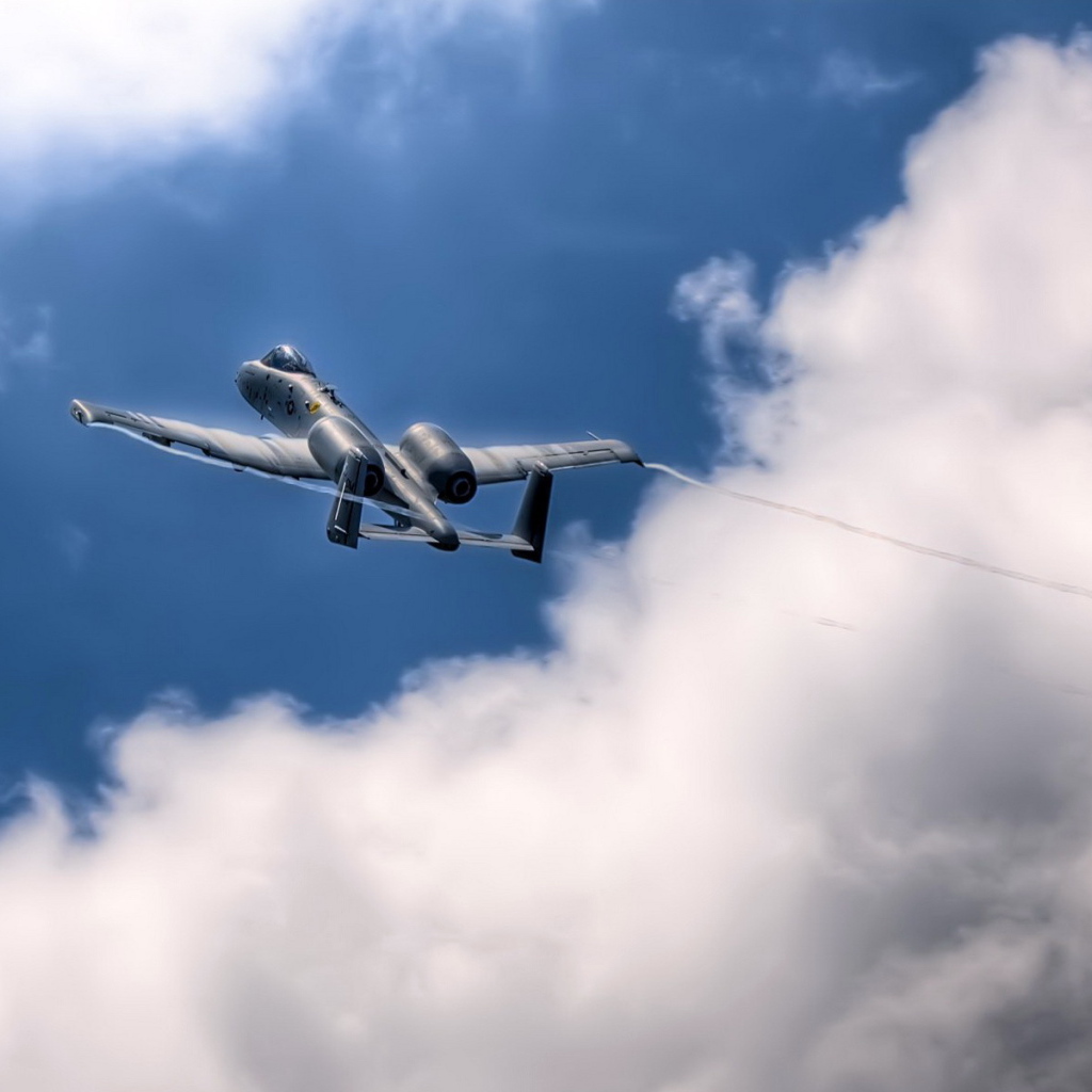 Самолет А-10 в небе