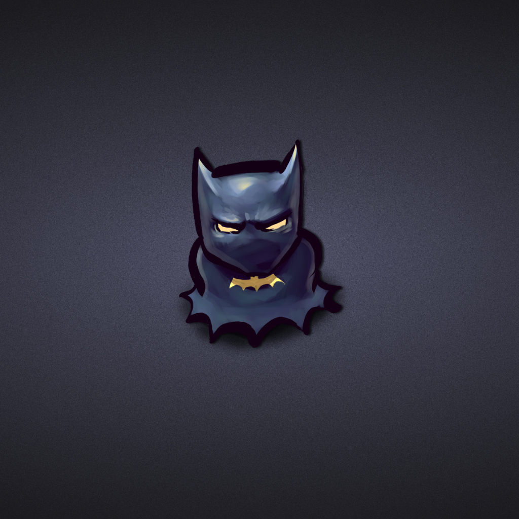 Бэтмен на синем фоне