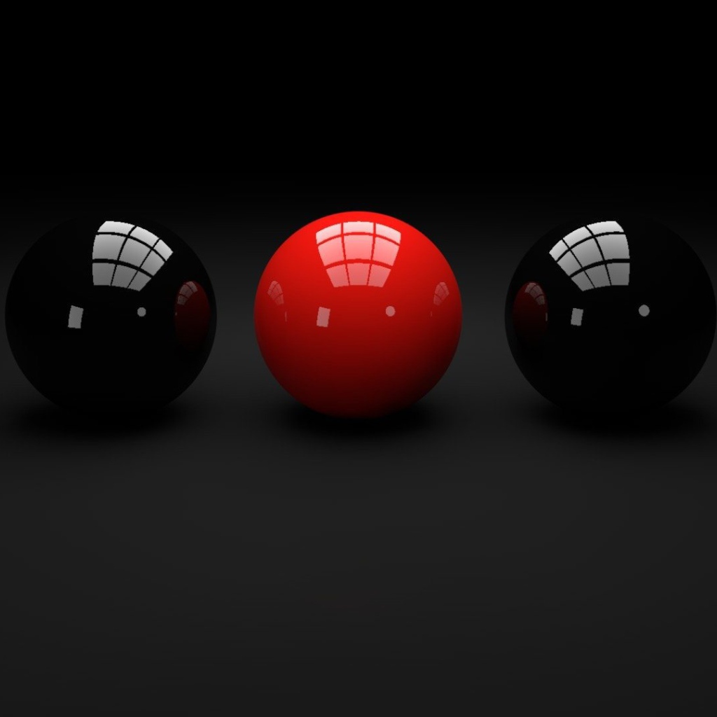 Бильярдные шары на черных обоях
