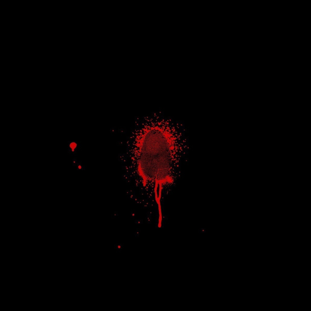 Кровь на черном фоне