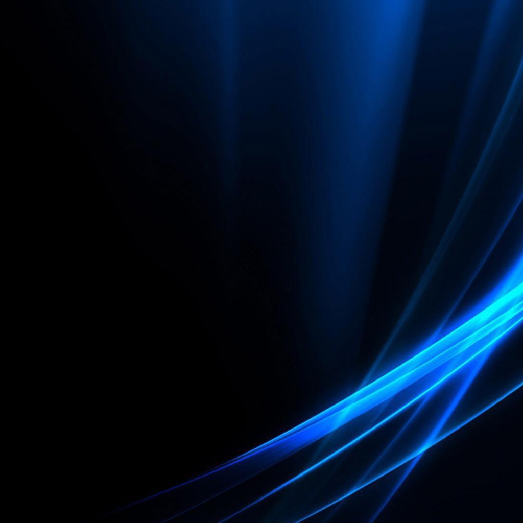 Голубые волны на черных обоях