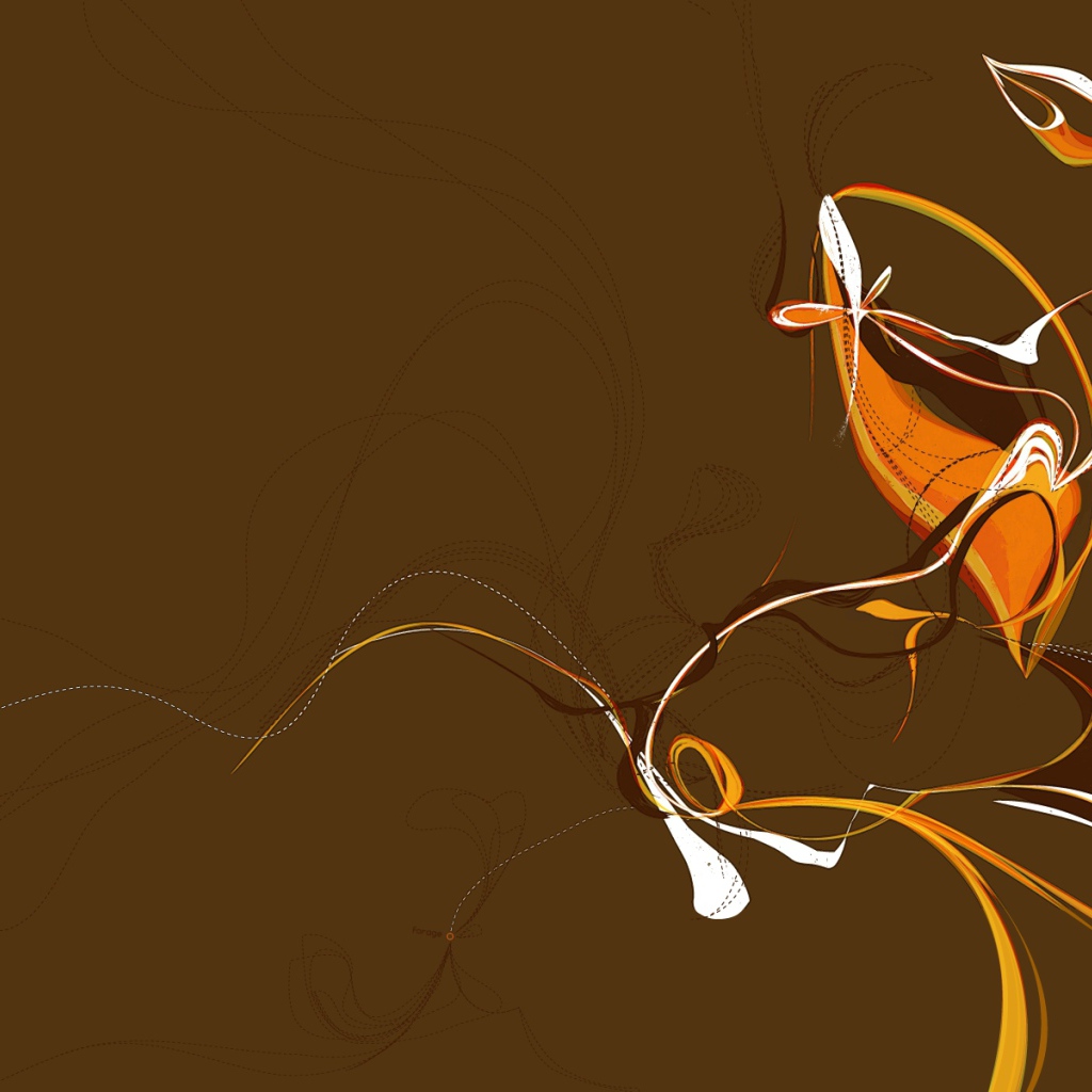 Рисунок на коричневом фоне