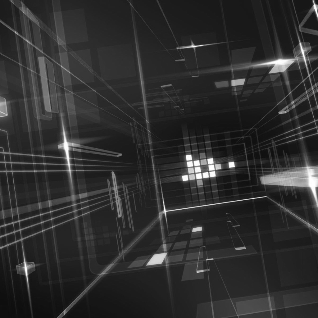 Стекло на черных обоях