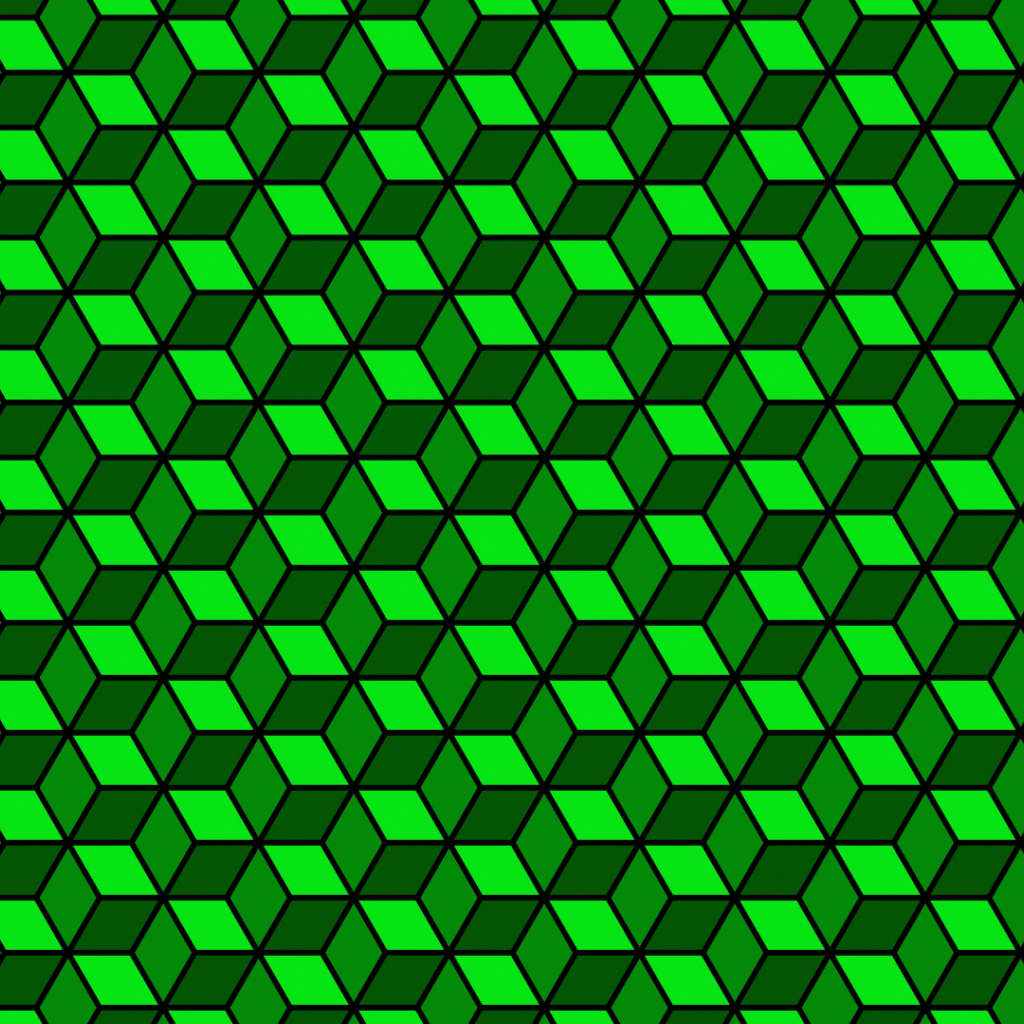 Зелёный кубик