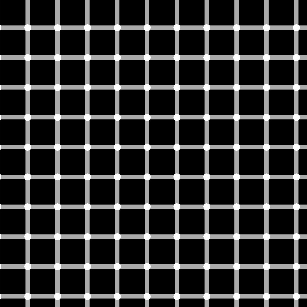 Оптическая иллюзия с решеткой