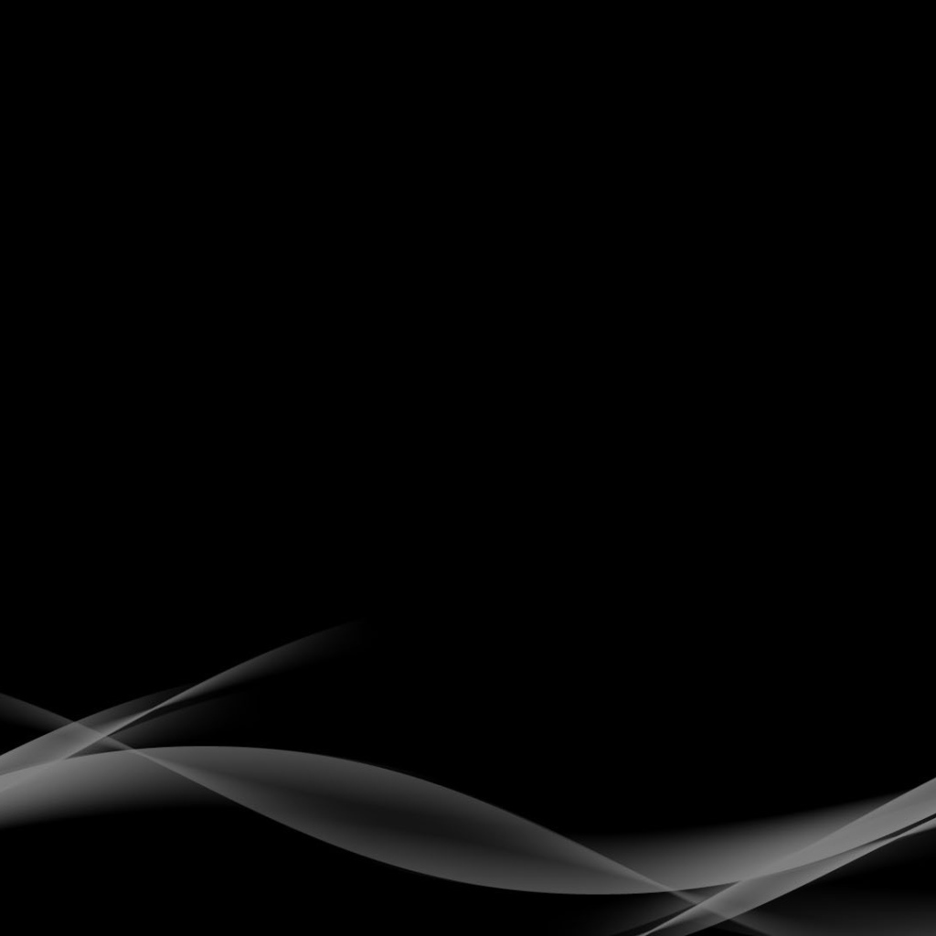 Черные обои и белые волны