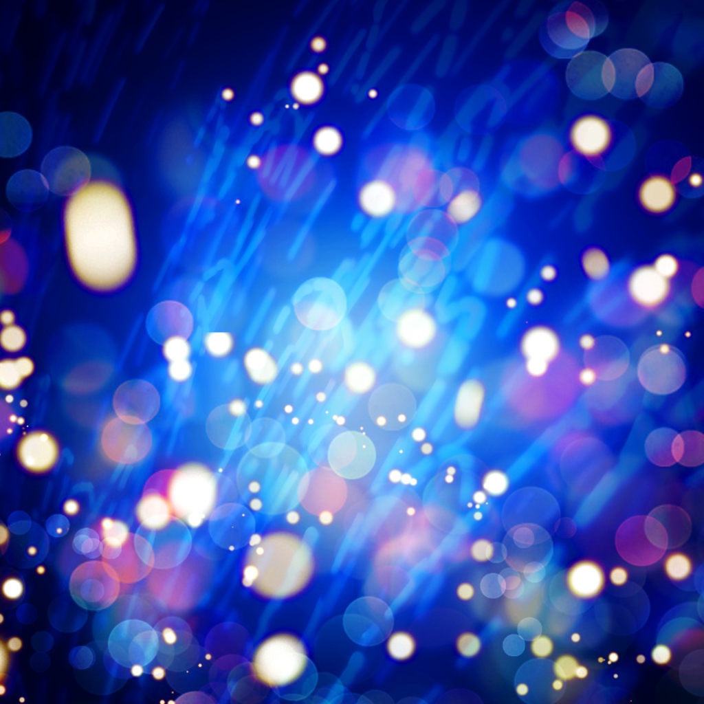 Огни на синем фоне