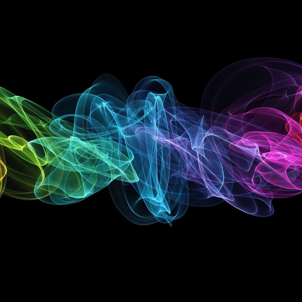 Спектр на черном фоне