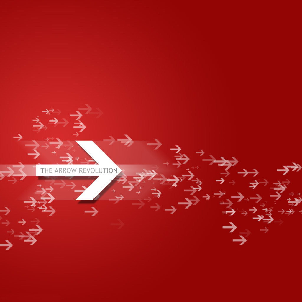 Стрелки на красном фоне