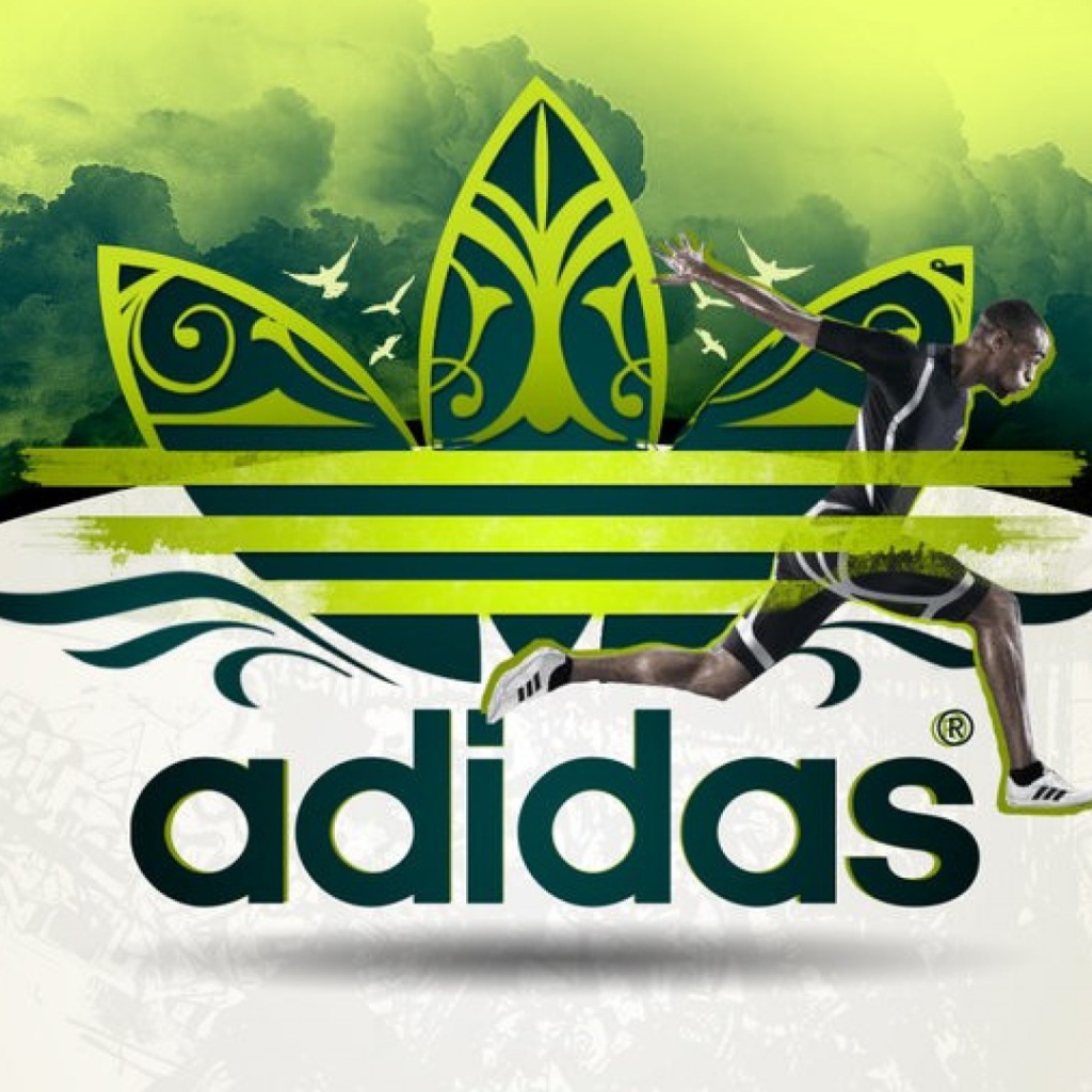Адидас в зеленых тонах