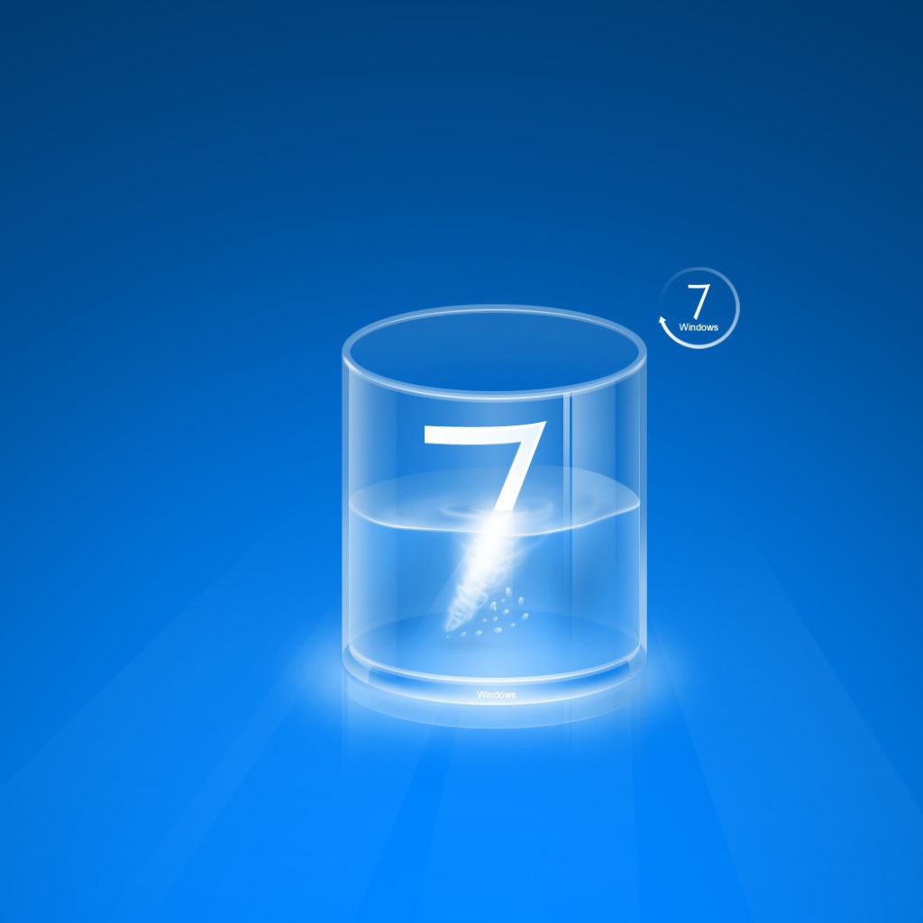 Чистый стакан Wndows 7