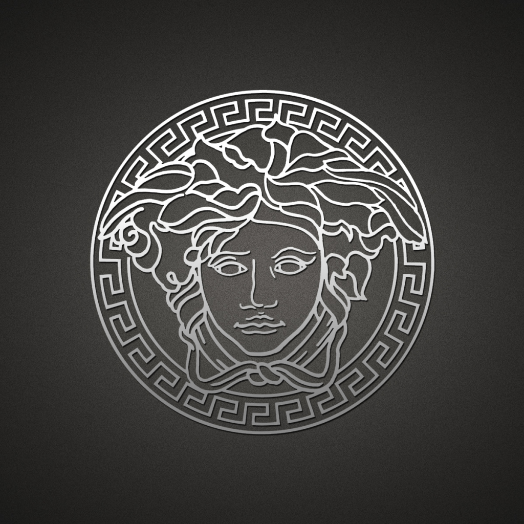 Серый логотип Versace