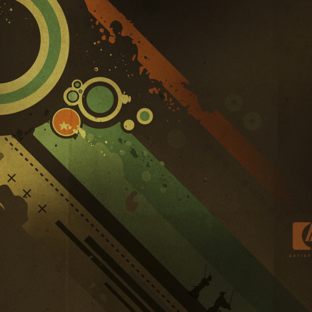 Разноцветные полосы HP