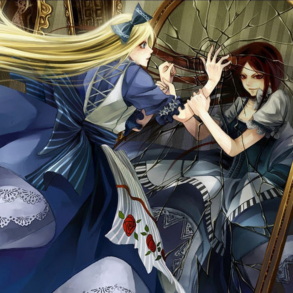 Алиса у зеркала