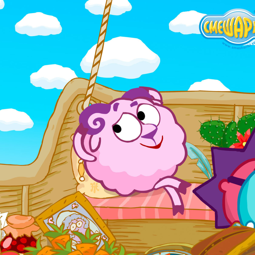 Бараш замечтался в мультфильме Смешарики