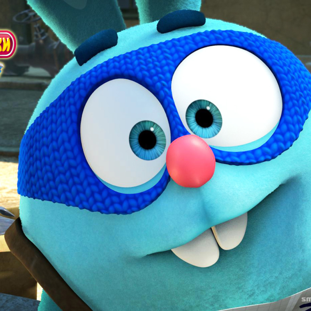 Зайчик Крош в мультфильме Смешарики