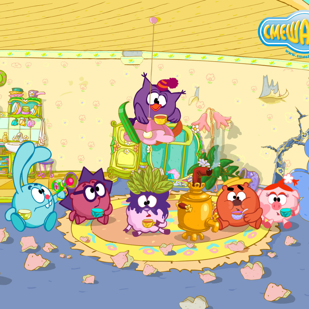 Герои мультфильма Смешарики