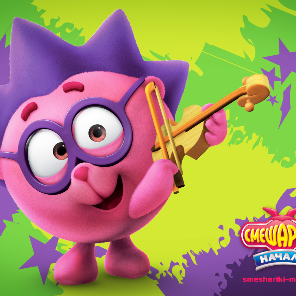 Веселый ежик в мультфильме Смешарики