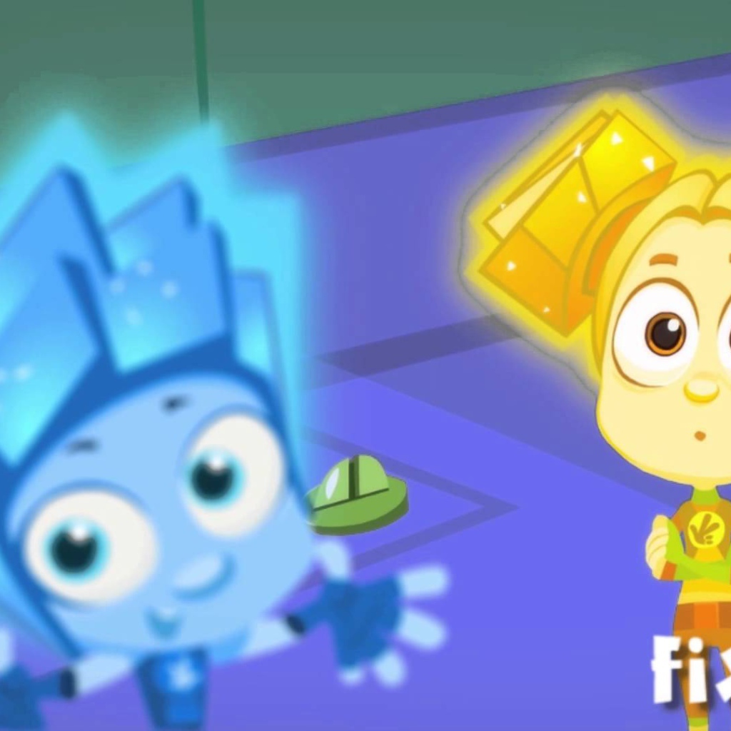 Растерянные герои мультфильма Фиксики