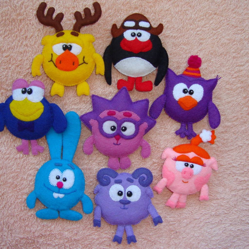 Фигурки героев мультфильма Смешарики