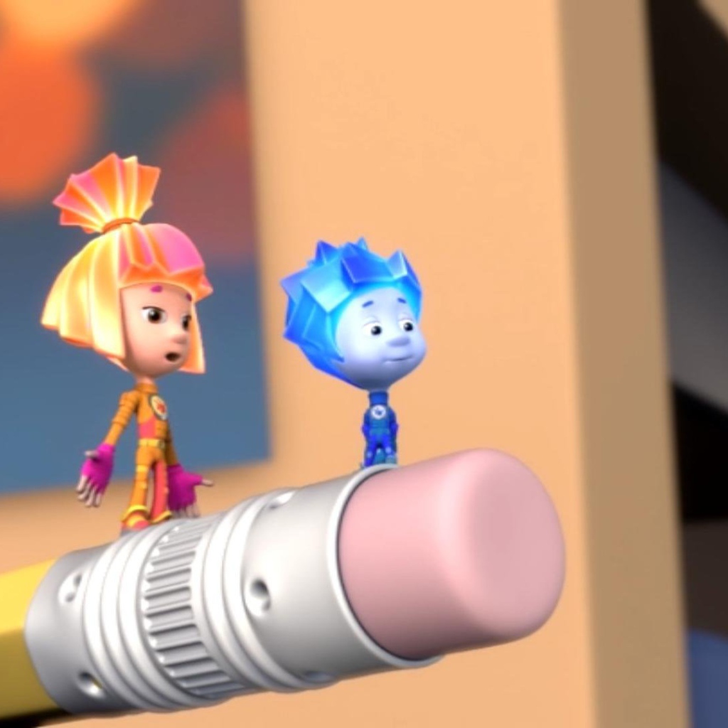 Фиксики на карандаше