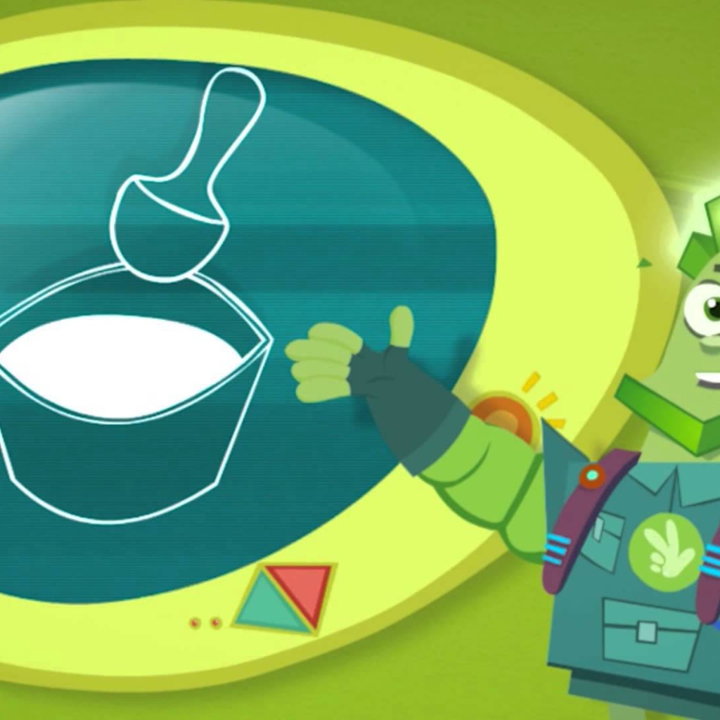 Фиксик показывает на рисунок