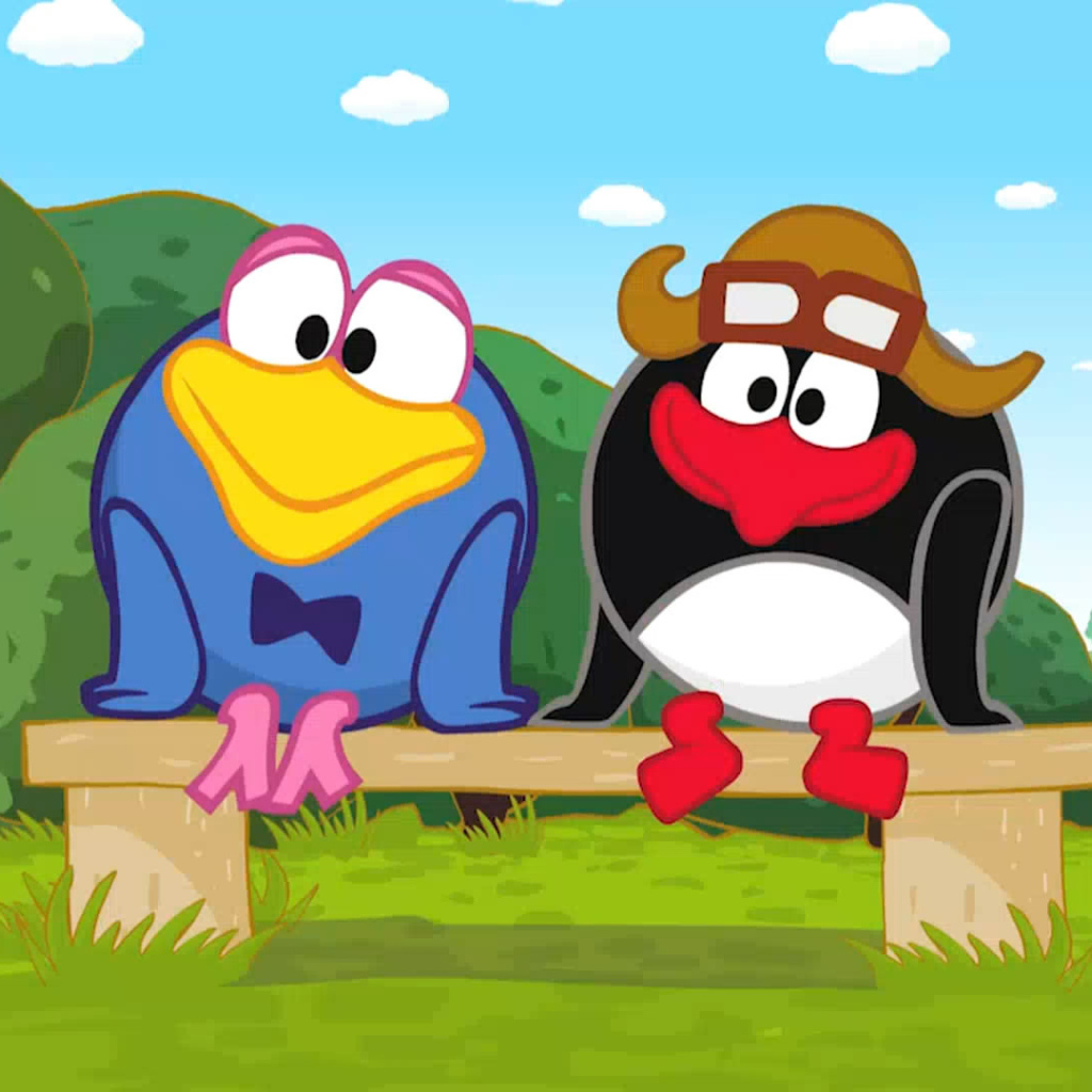 Кар-Карыч и Пин в мультфильме Смешарики