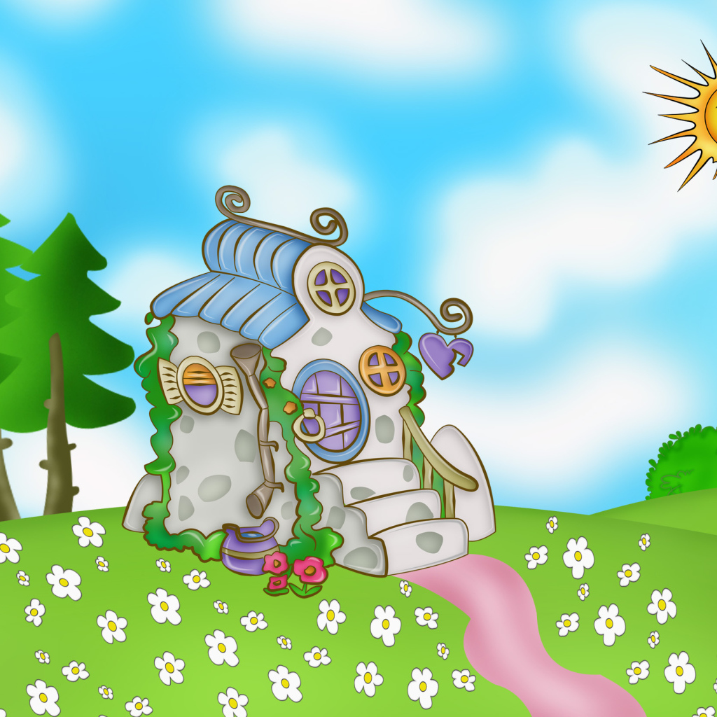 Пейзаж в мультфильме Смешарики